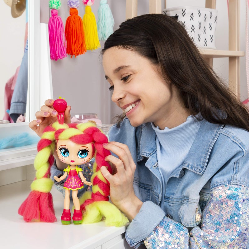 Candylocks, 7-Inch Straw Mary, Sugar Style Deluxe Scented Collectible Doll with Accessories - Image 3